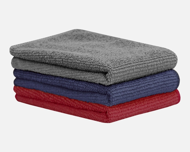 Kit Pano Multiuso - Camesa - Azul/Cinza/Vermelho