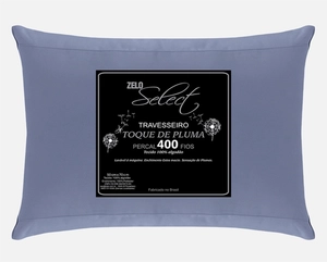 Travesseiro Zelo Select Toque de Pluma 0.50x0.70m - Percal 400 Fios