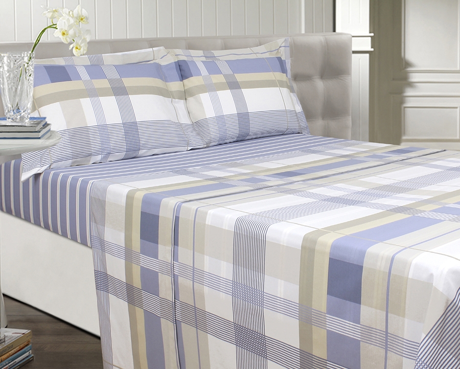 Jogo de Cama Zelo Classic Queen Percal 180 Fios